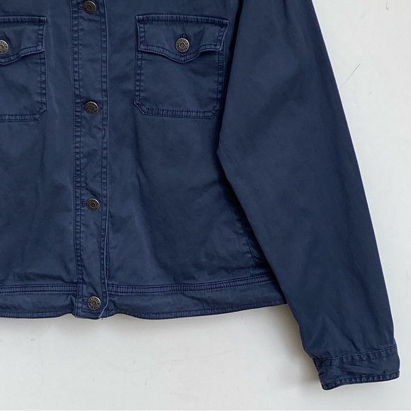 PENDLETON Women’s Navy Blue Canvas Button Front Jacket size XL - Picture 3 of 5